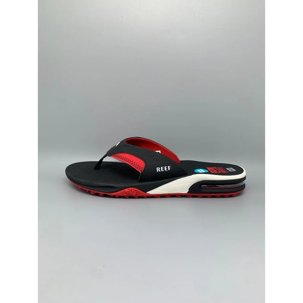 Reef Fanning Pregame Black Red Sandals CJ6403 Men's Sz 11